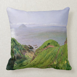 A View of Ailsa Craig and the Isle of Arran, 1860 Cushion