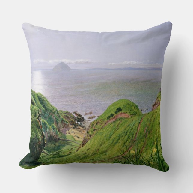 A View of Ailsa Craig and the Isle of Arran, 1860 Cushion (Front)