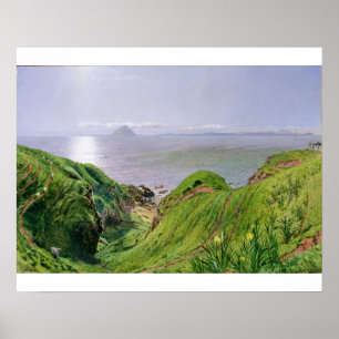 A View of Ailsa Craig and the Isle of Arran, 1860 Poster