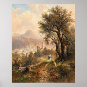 A View of Bad Aussee – Emil Barbarini Poster