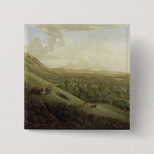 A View of Boxhill, Surrey, with Dorking in the Dis 15 Cm Square Badge