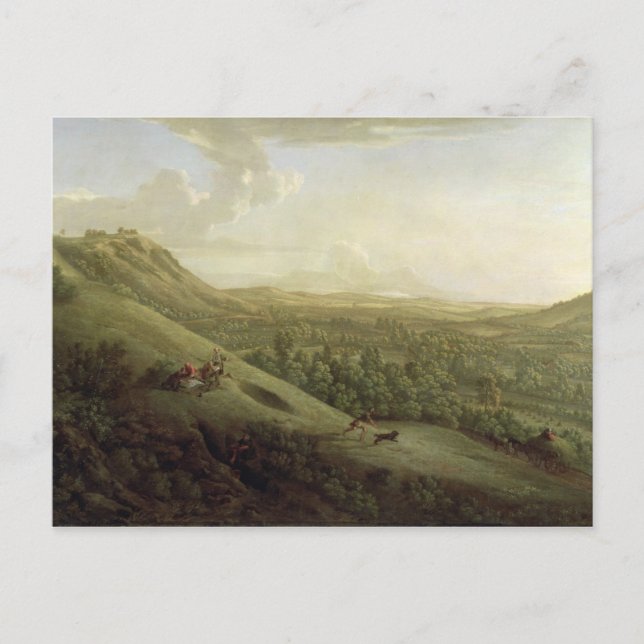 A View of Boxhill, Surrey, with Dorking in the Dis Postcard (Front)