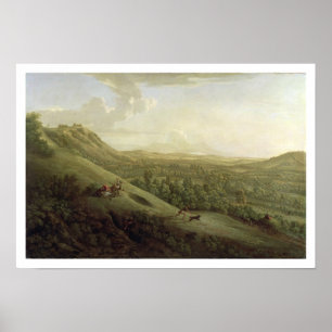 A View of Boxhill, Surrey, with Dorking in the Dis Poster