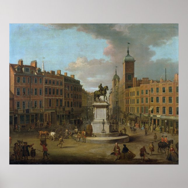 A View of Charing Cross and Northumberland Poster (Front)