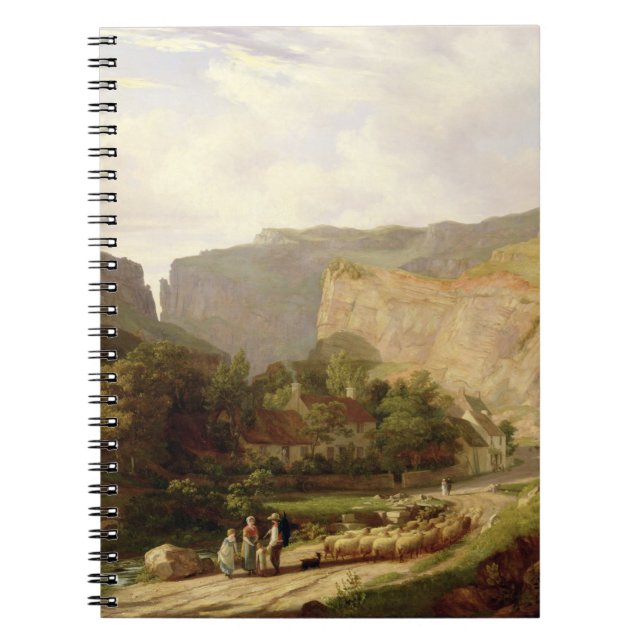 A View of Cheddar Gorge (oil on canvas) Notebook (Front)