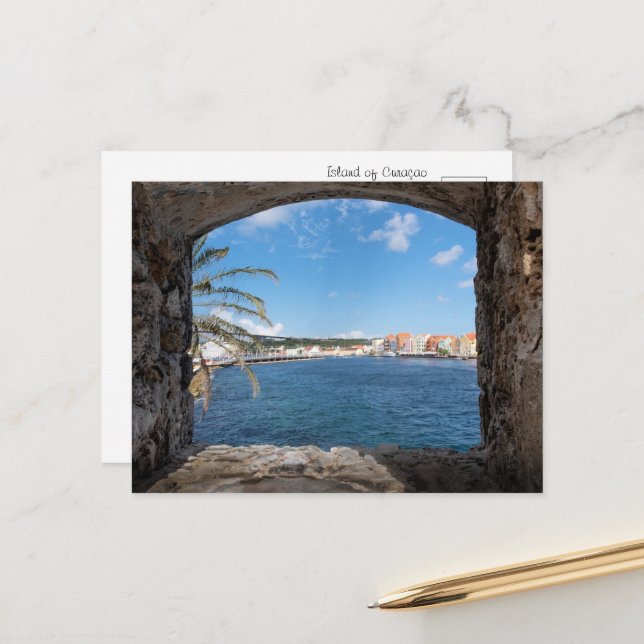 A View of Curaçao Postcard (Front/Back In Situ)