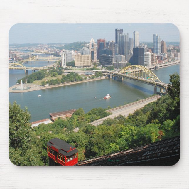 A view of Downtown Pittsburgh from Mt. Washington Mouse Pad (Front)