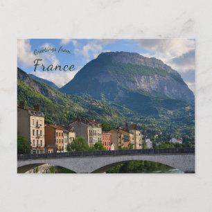 A View of Grenoble France Postcard