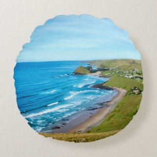 A view of Hole in the Wall on the Wild Coast Round Cushion