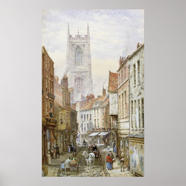 A View of Irongate, Derby Poster (Front)