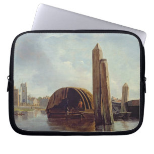 A View of Lambeth (oil on panel) Laptop Sleeve