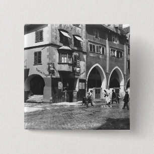 A view of Lindau, c.1910 15 Cm Square Badge