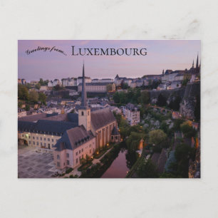 A View of Luxembourg City in Luxembourg Postcard