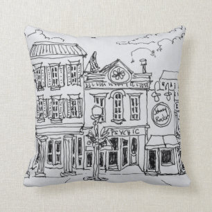 A view of M Street in Georgetown, Washington DC. Cushion