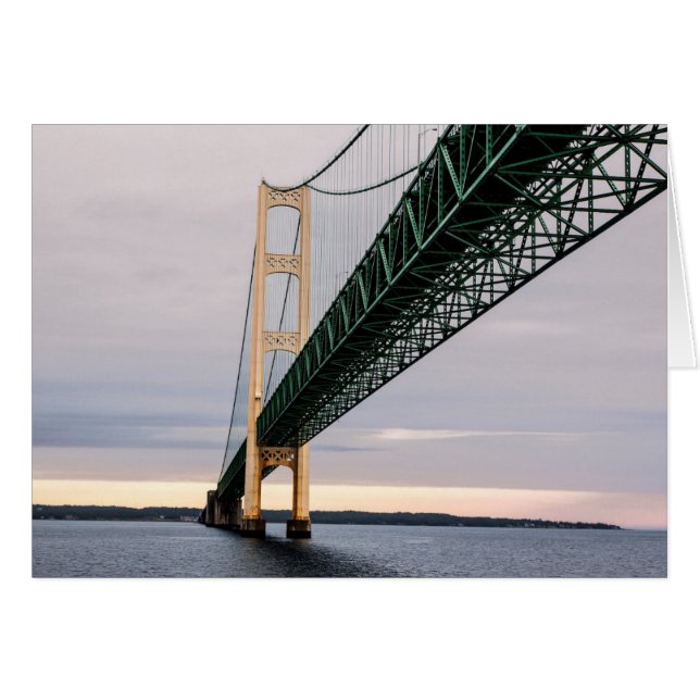 A view of Mackinac Bridge from Lake Michigan 2 (Front Horizontal)