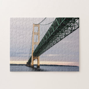 A view of Mackinac Bridge from Lake Michigan 2 Jigsaw Puzzle