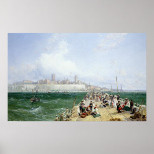A View of Margate from the Pier, 1868 Poster