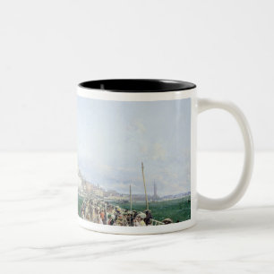 A View of Margate from the Pier, 1868 Two-Tone Coffee Mug