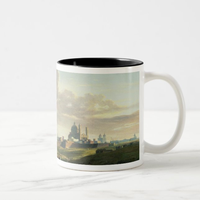 A View of Montevideo Two-Tone Coffee Mug (Right)
