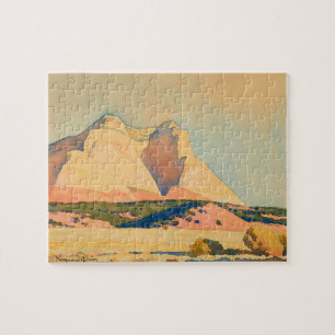 A view of Mount Carmel, Utah by Maynard Dixon Jigsaw Puzzle