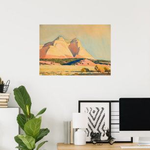 A view of Mount Carmel, Utah by Maynard Dixon Poster