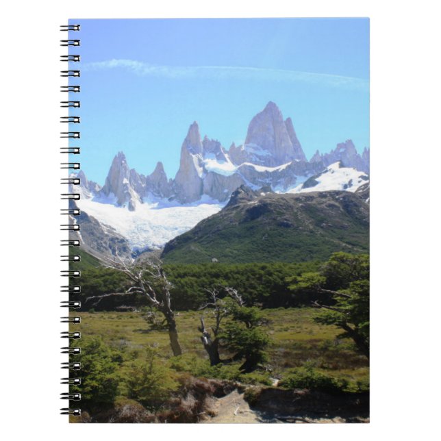 A View Of Mount Fitz Roy Notebook (Front)
