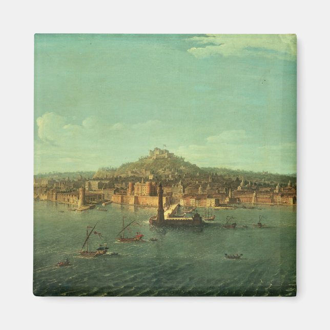 A View of Naples, 17th century Magnet (Front)