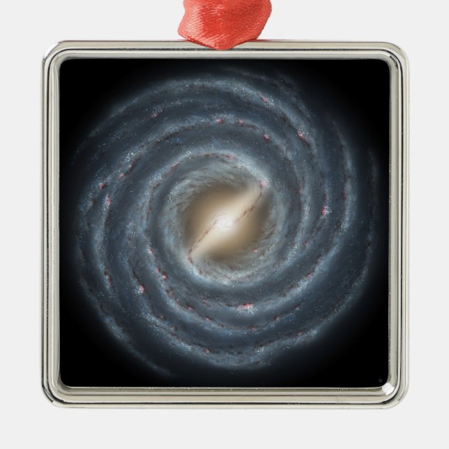 A view of our own Milky Way Galaxy Metal Tree Decoration (Front)