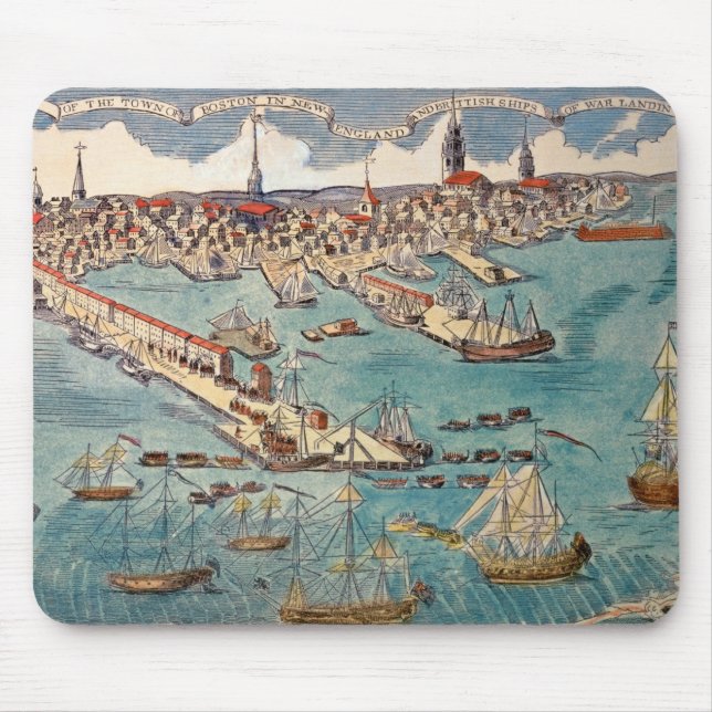 A View of Part of the Town of Boston Mouse Pad (Front)