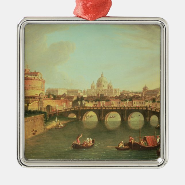 A View of Rome Metal Tree Decoration (Front)