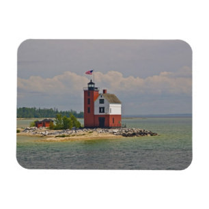 A view of Round Island Light Station. Magnet