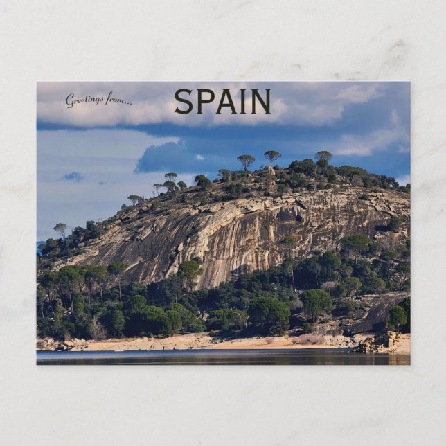 A View of Sierra Oeste Madrid Spain Postcard (Front)