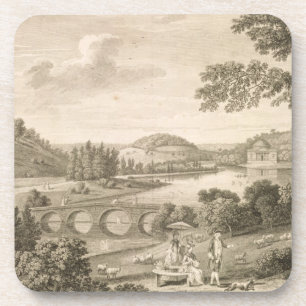 A view of Stour Head in Wiltshire (engraving) Coaster