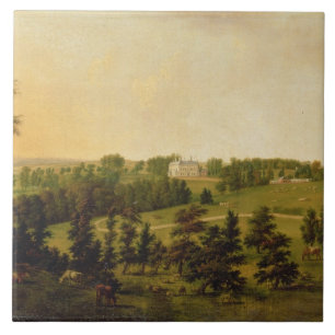 A View of Tapeley Park, Instow, North Devon Ceramic Tile