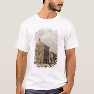A View of the Baptistry in Florence (panel) T-Shirt