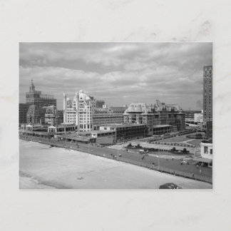 A view of the boardwalk in Atlantic City Postcard