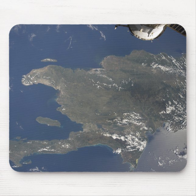 A view of the Caribbean island of Hispaniola Mouse Pad (Front)