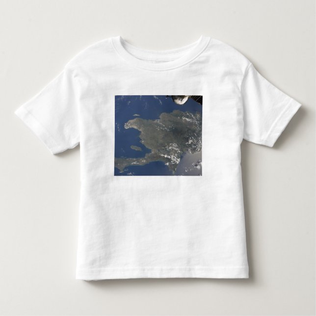 A view of the Caribbean island of Hispaniola Toddler T-Shirt (Front)