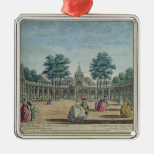 A View of the Chinese Pavilions and Boxes in Vauxh Metal Tree Decoration