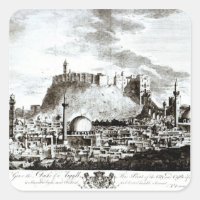 A view of the city and castle of Aleppo, Syria