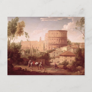 A View of the Colosseum with a Traveller, 1731 (oi Postcard