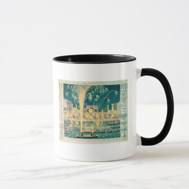 A View of the Fireworks and Illuminations Mug (Right)