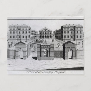 A View of the Foundling Hospital, 1756 Postcard