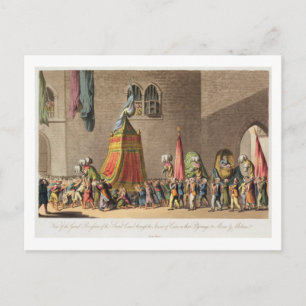 A View of the Grand Procession of the Sacred Camel Postcard