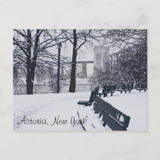 A View of the Hellgate Bridge, Astoria NY Postcard