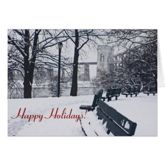 A View of the Hellgate Bridge Greeting Card