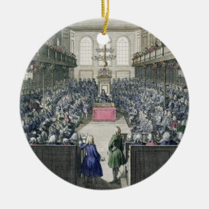 A View of the House of Commons, engraved by B. Col Ceramic Tree Decoration