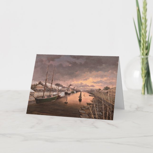 A View of the River Aura in Turku Card (Front)