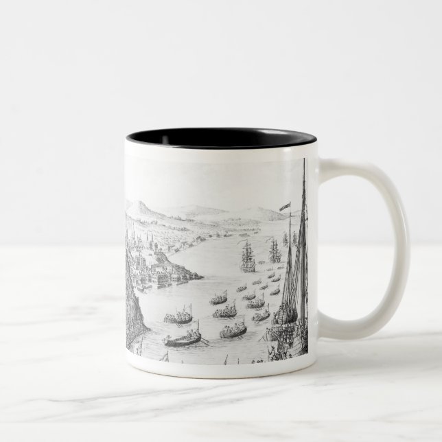 A View of the Taking of Quebec Two-Tone Coffee Mug (Right)