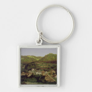 A View of the Village of Tenniken, 1846 Key Ring